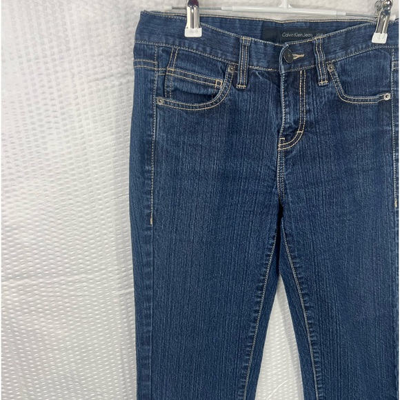 Calvin Klein Jeans women's size 27/4 skinny straight denim dark wash Casual VTG - Picture 5 of 13